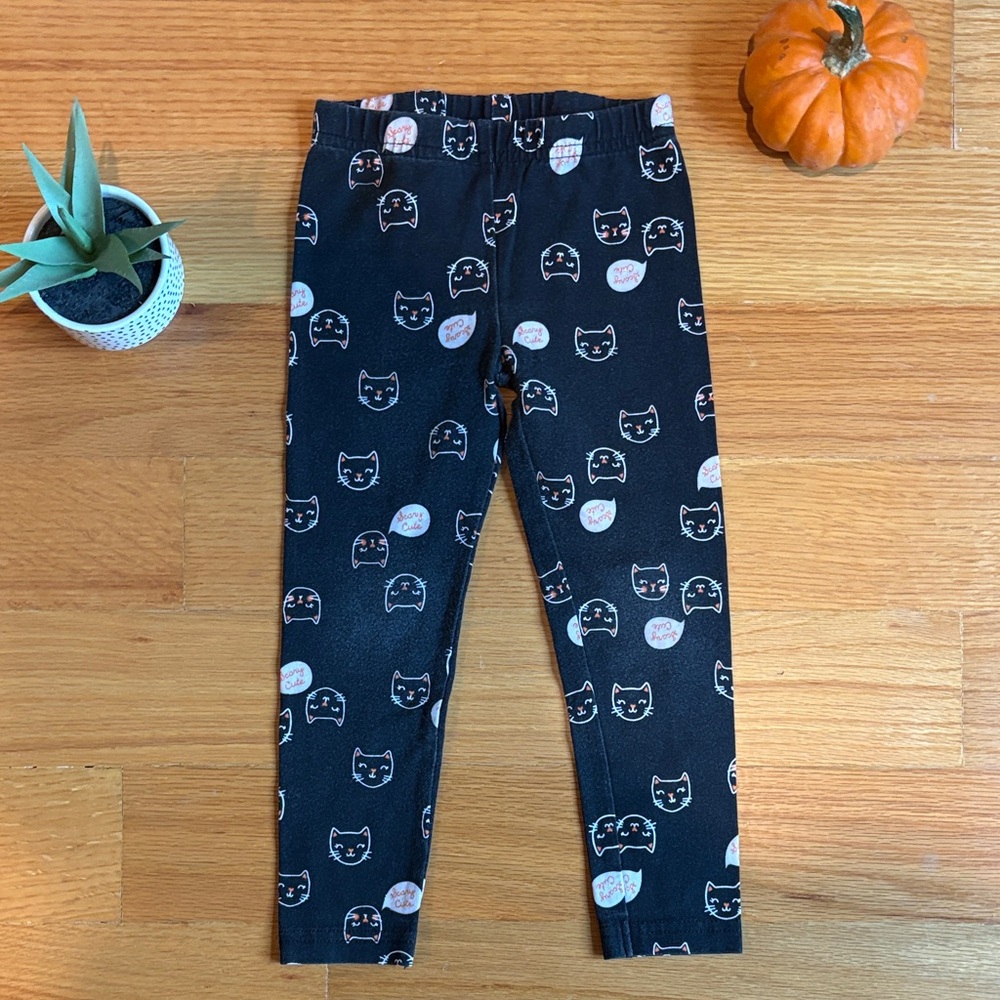 4/$21 3T Carter's Black Cat Leggings